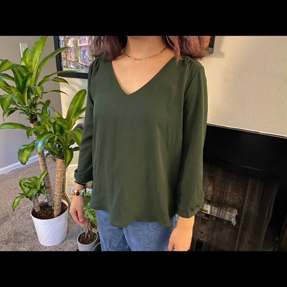 Forest Green Blouse